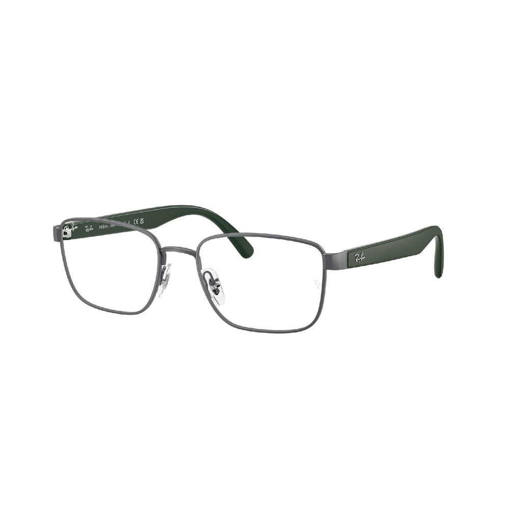 Armação de Óculos de Grau RX6537L-3186-54 Ray Ban Retangular Cinza Metal