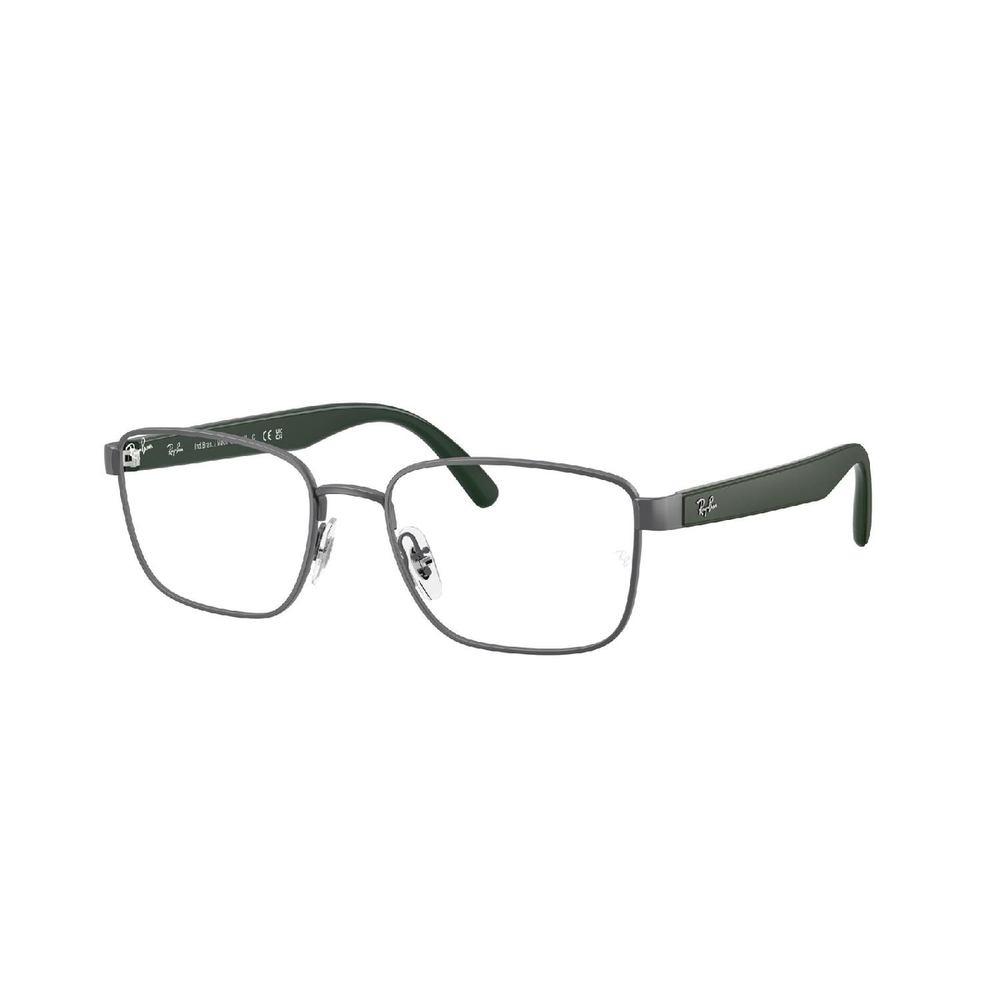Armação de Óculos de Grau RX6537L-3186-54 Ray Ban Retangular Cinza Metal