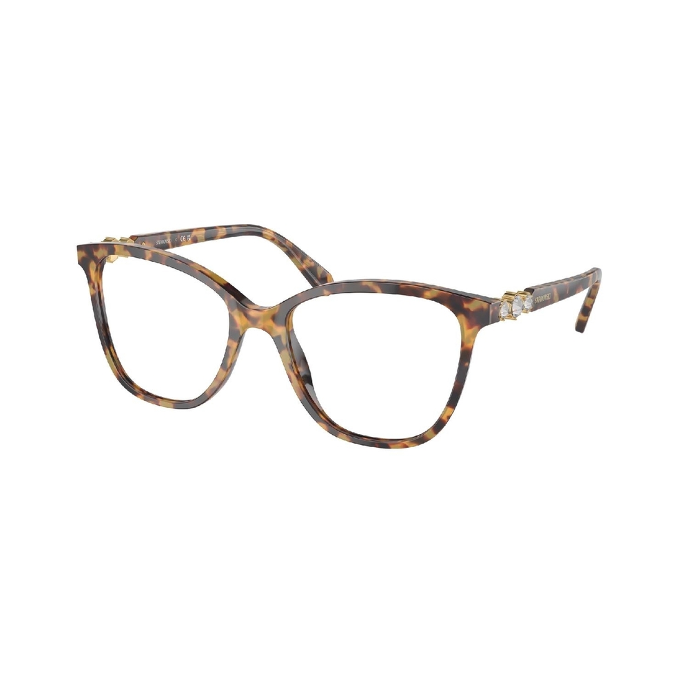Armação de Óculos de Grau SK2020-1040-54 Swarovski Quadrado Tartaruga Acetato