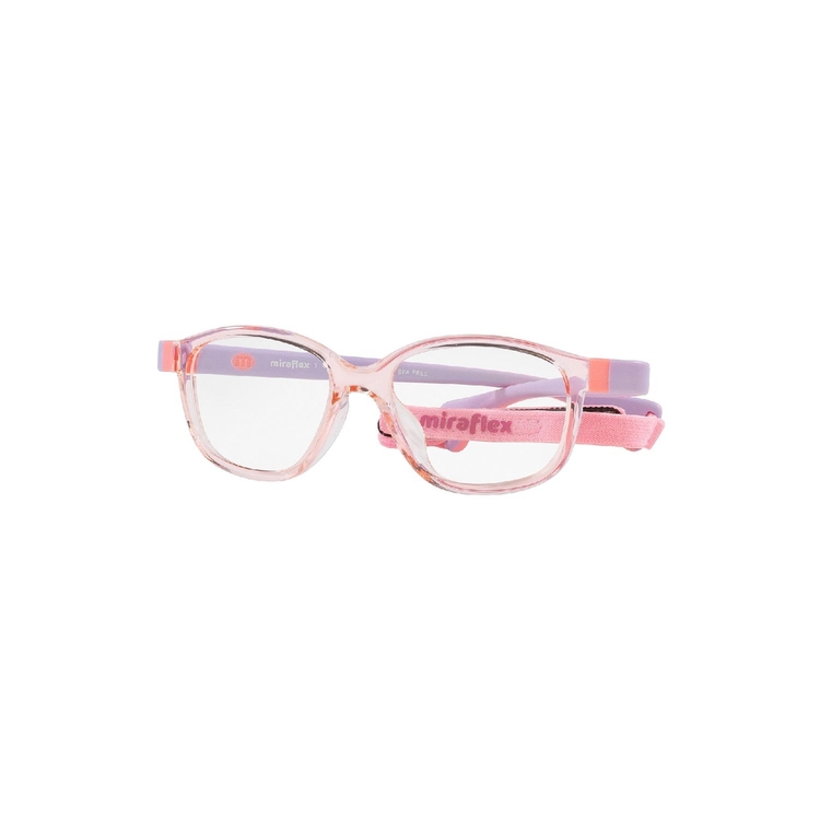 Armação de Óculos de Grau MF4007-L135-46 Miraflex Irregular Rosa Injetado