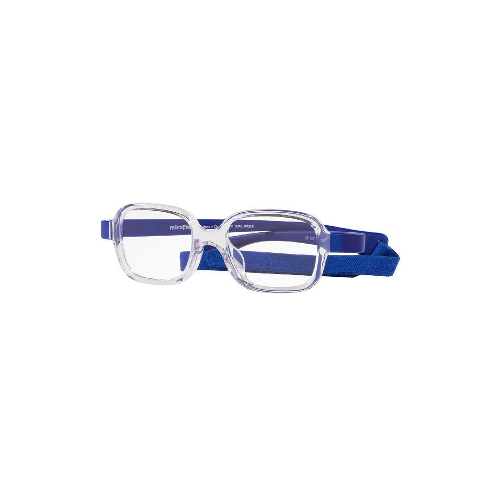 Armação de Óculos de Grau MF4001-K598-46 Miraflex Retangular Transparente Injetado
