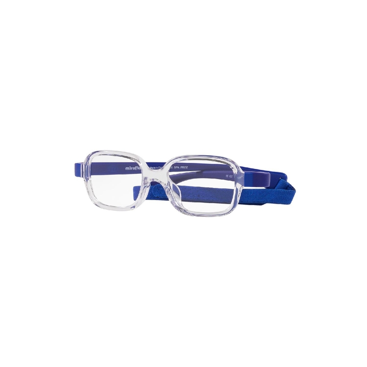 Armação de Óculos de Grau MF4001-K598-46 Miraflex Retangular Transparente Injetado