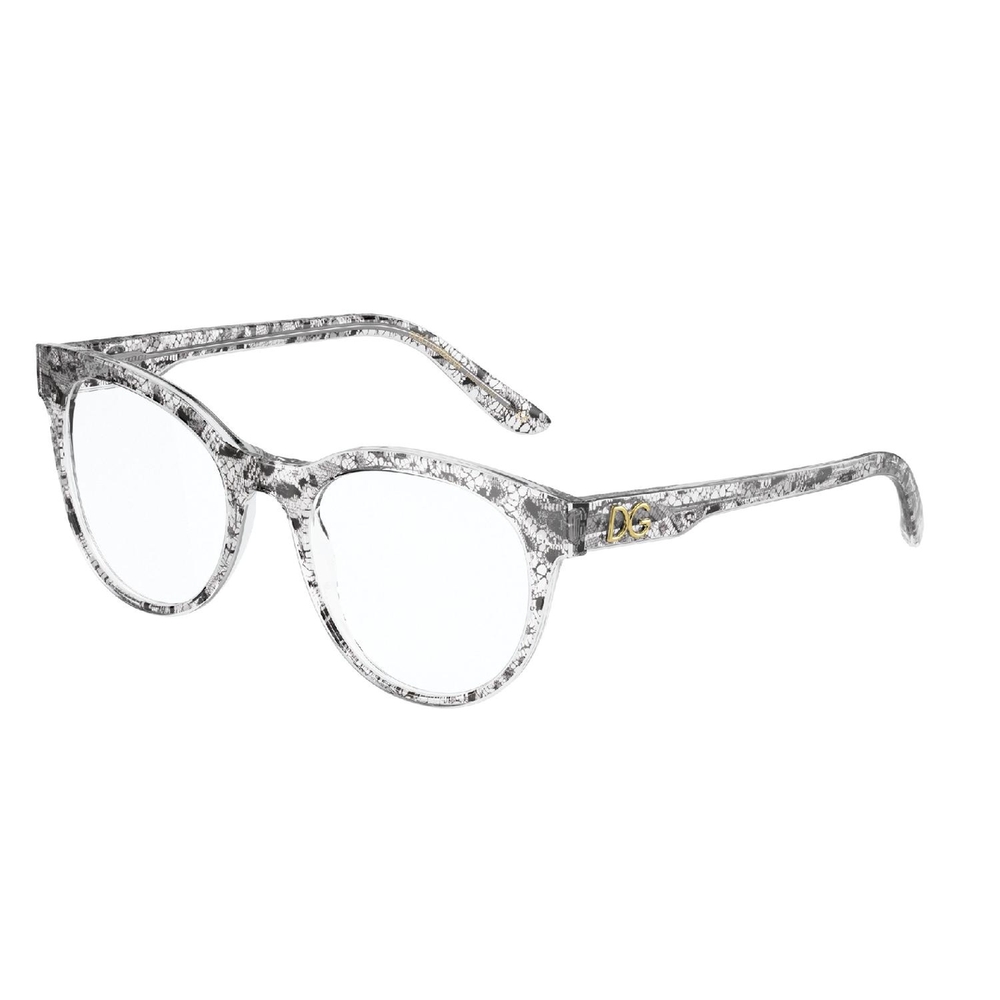Armação de Óculos de Grau DG3334-3287-52 Dolce & Gabbana Phantos Preto Acetato