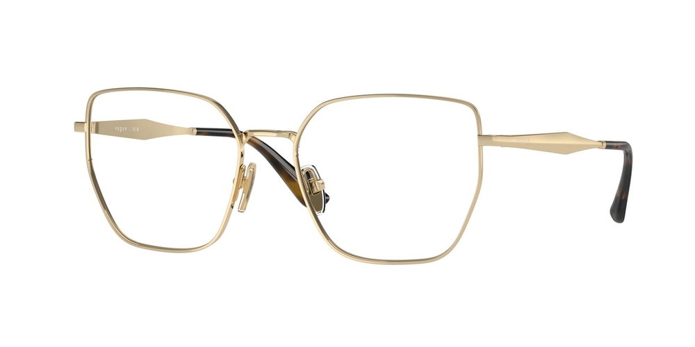 Armação de Óculos de Grau VO4283-848-53 Vogue Irregular Ouro Metal