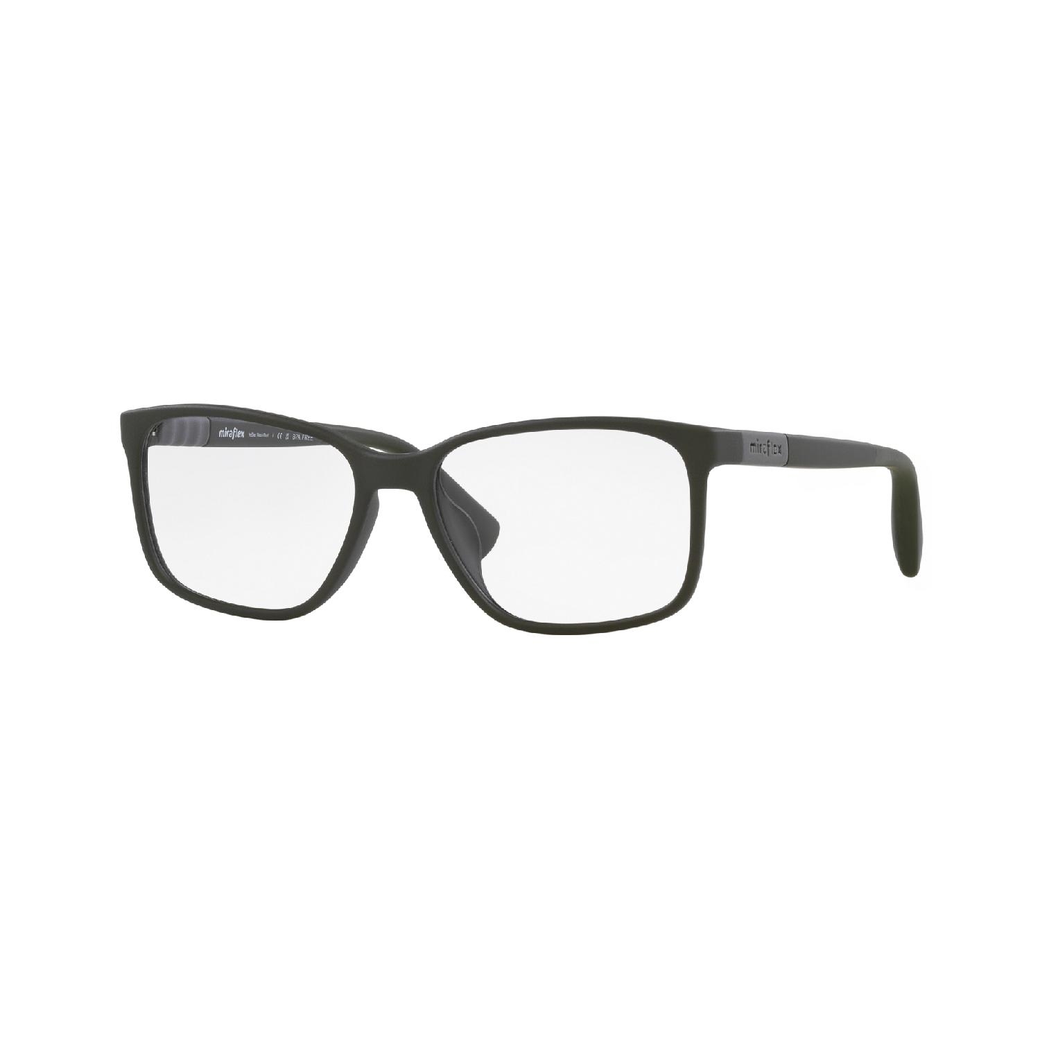 Armação de Óculos de Grau MF4016-L898-52 Miraflex Retangular Verde Injetado