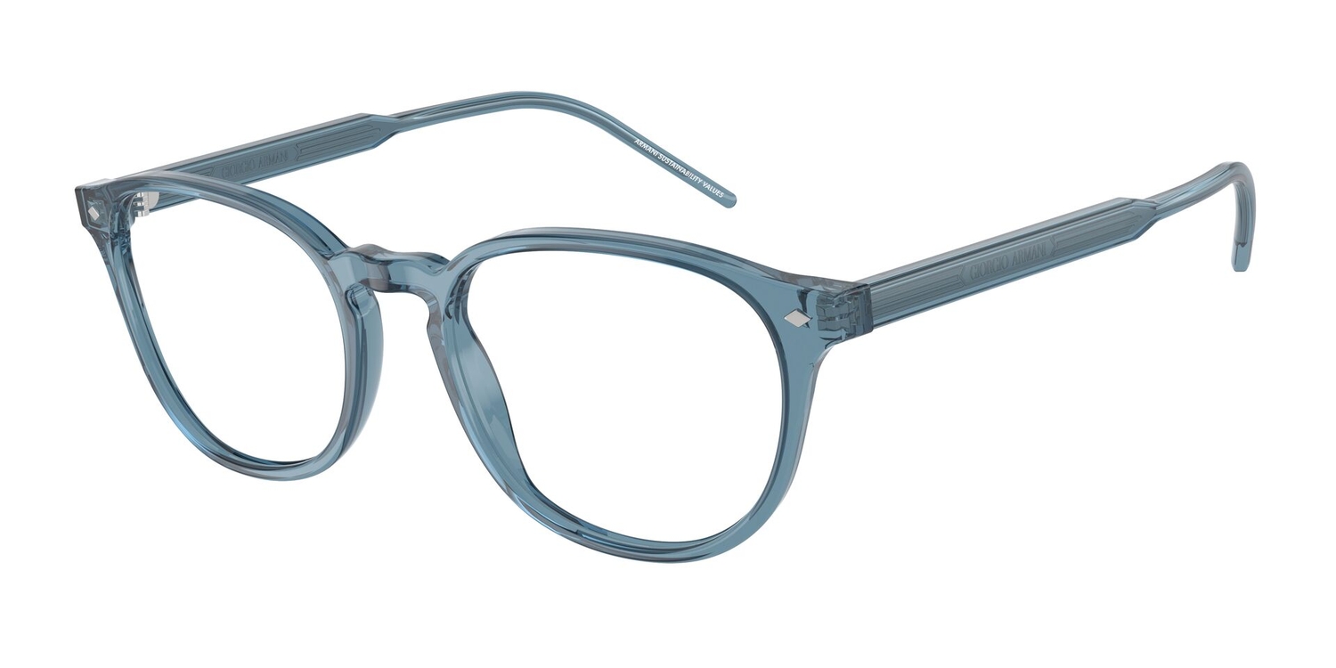 Armação de Óculos de Grau AR7259-6071-50 Giorgio Armani Phantos Azul Acetato