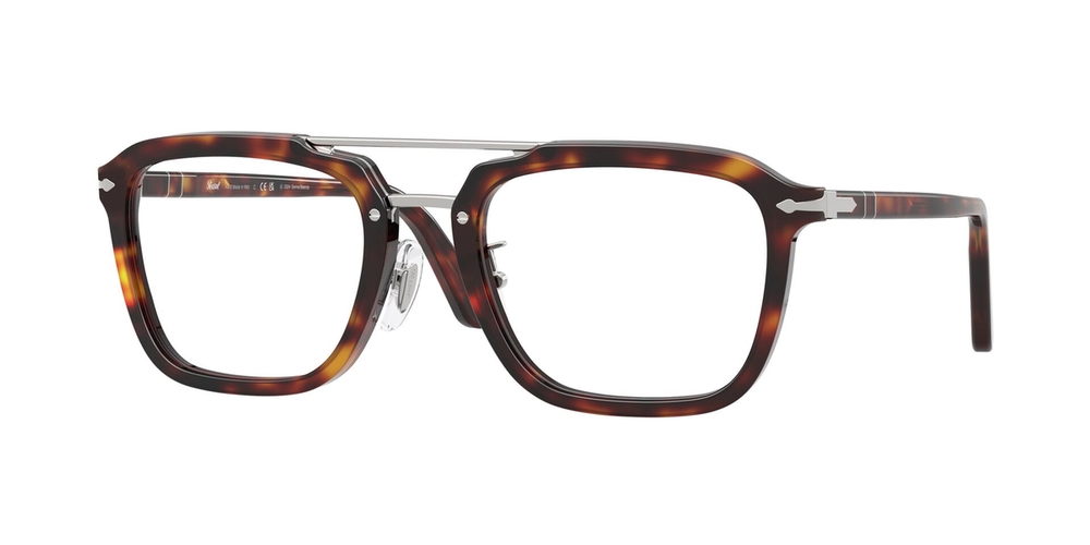 Armação de Óculos de Grau PO0204V-24-54 Persol Quadrado Tartaruga Acetato