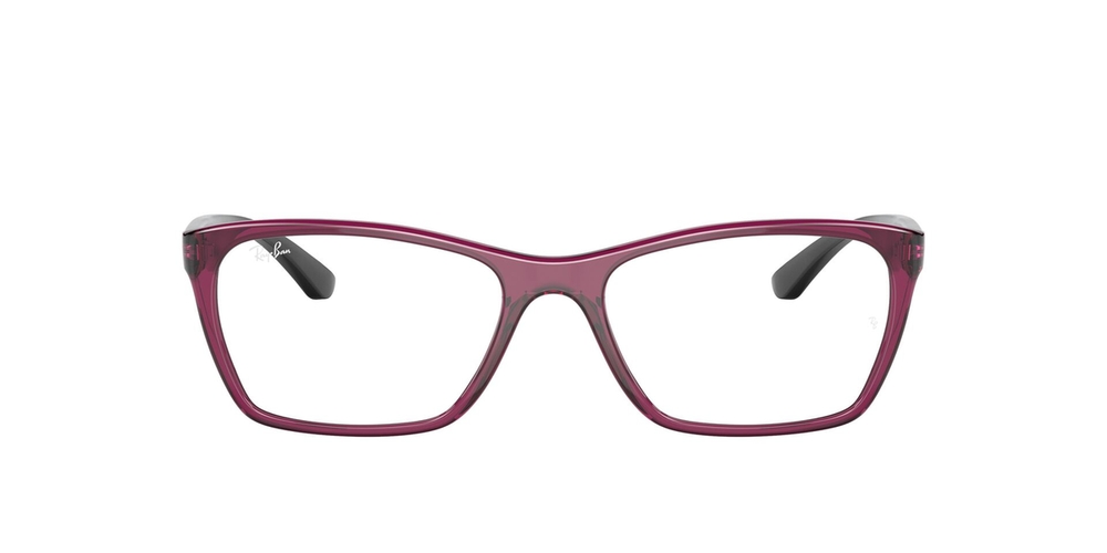 Armação de Óculos de Grau RX7033L-5445-52 Ray Ban Retangular Vermelho Náilon