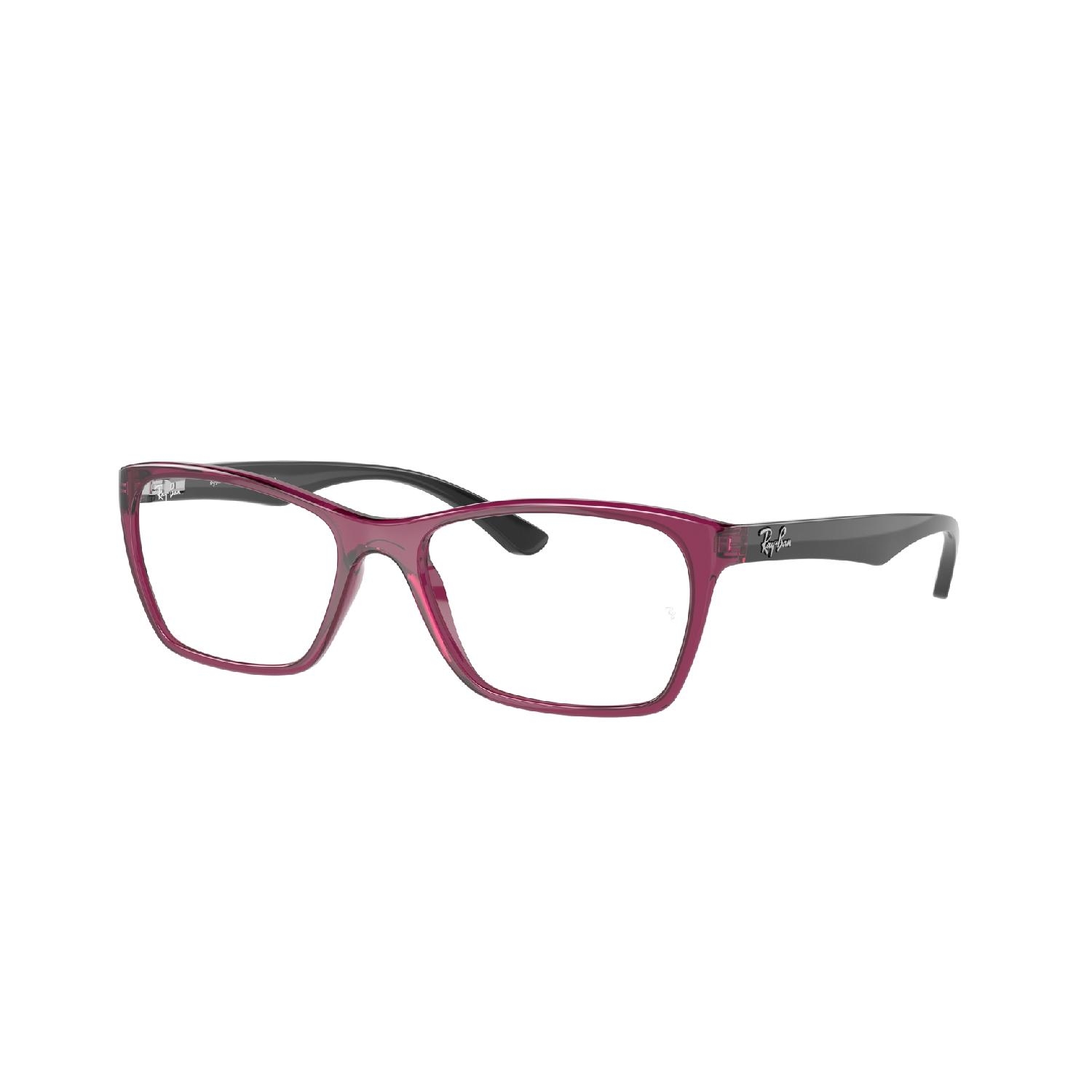 Armação de Óculos de Grau RX7033L-5445-52 Ray Ban Retangular Vermelho Náilon