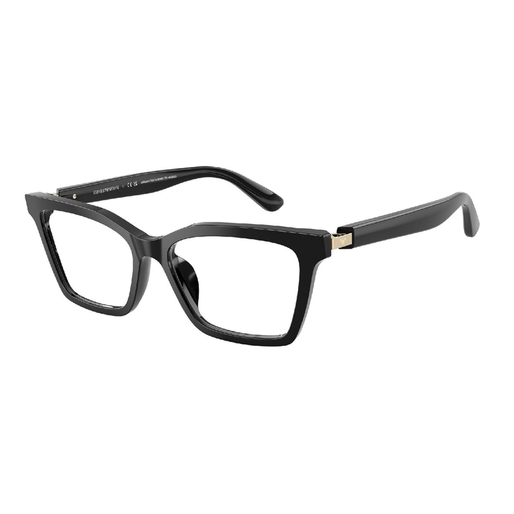 Armação de Óculos de Grau EA3261U-5017-54 Emporio Armani Borboleta Preto Acetato