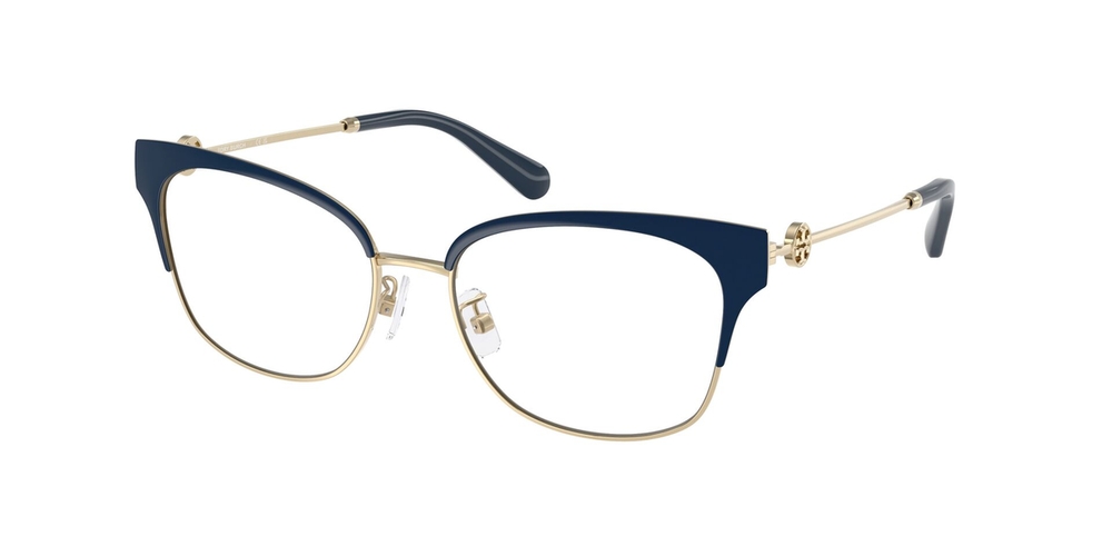 Armação de Óculos de Grau TY1089-3349-54 Tory Burch Gatinho Ouro Metal