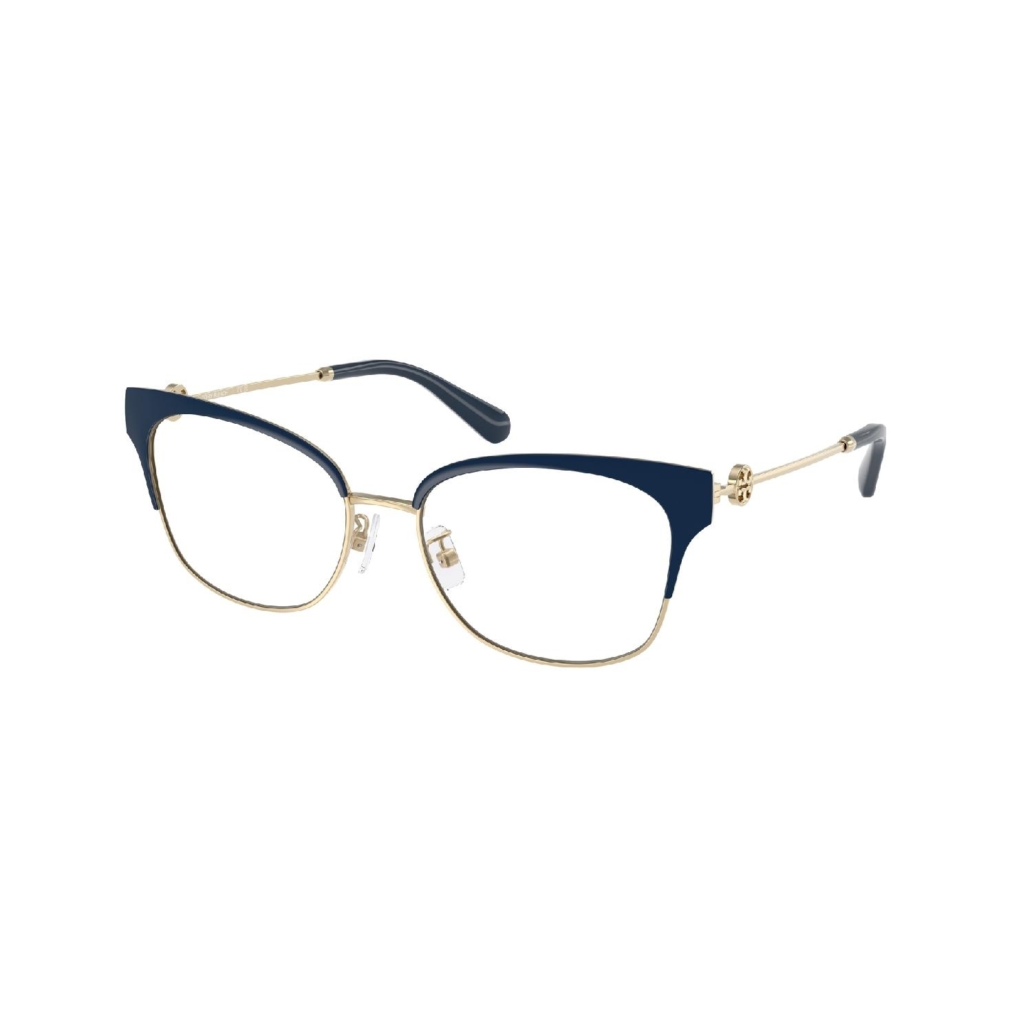 Armação de Óculos de Grau TY1089-3349-54 Tory Burch Gatinho Ouro Metal