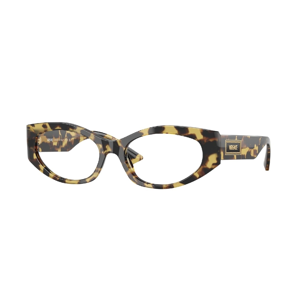 Armação de Óculos de Grau VE3369-777-53 Versace Irregular Tartaruga Acetato