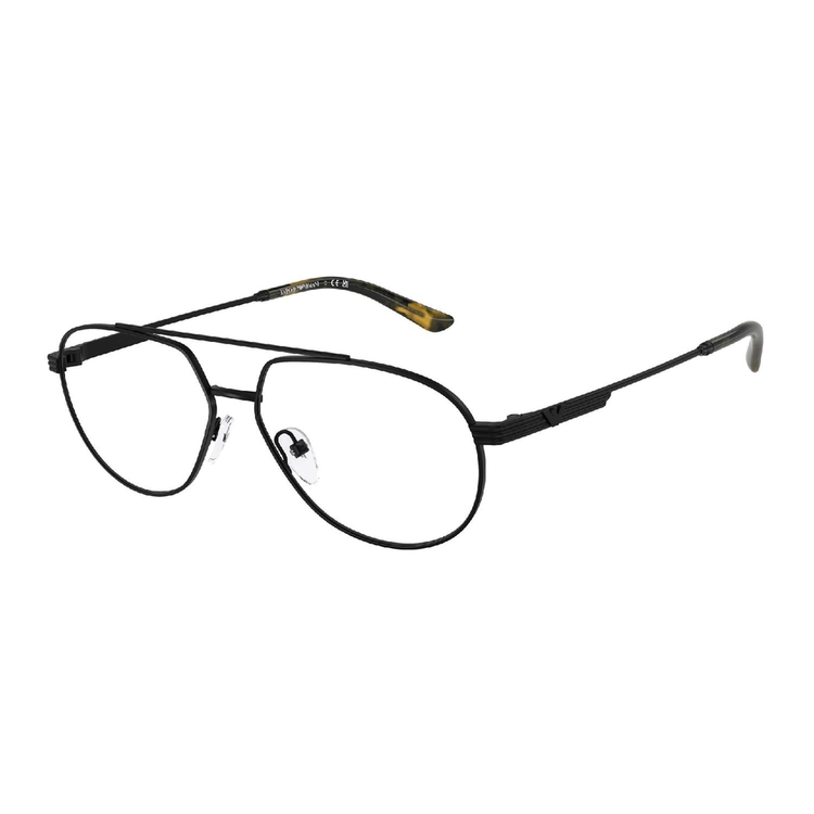 Armação de Óculos de Grau EA1165-3001-56 Emporio Armani Piloto Preto Metal