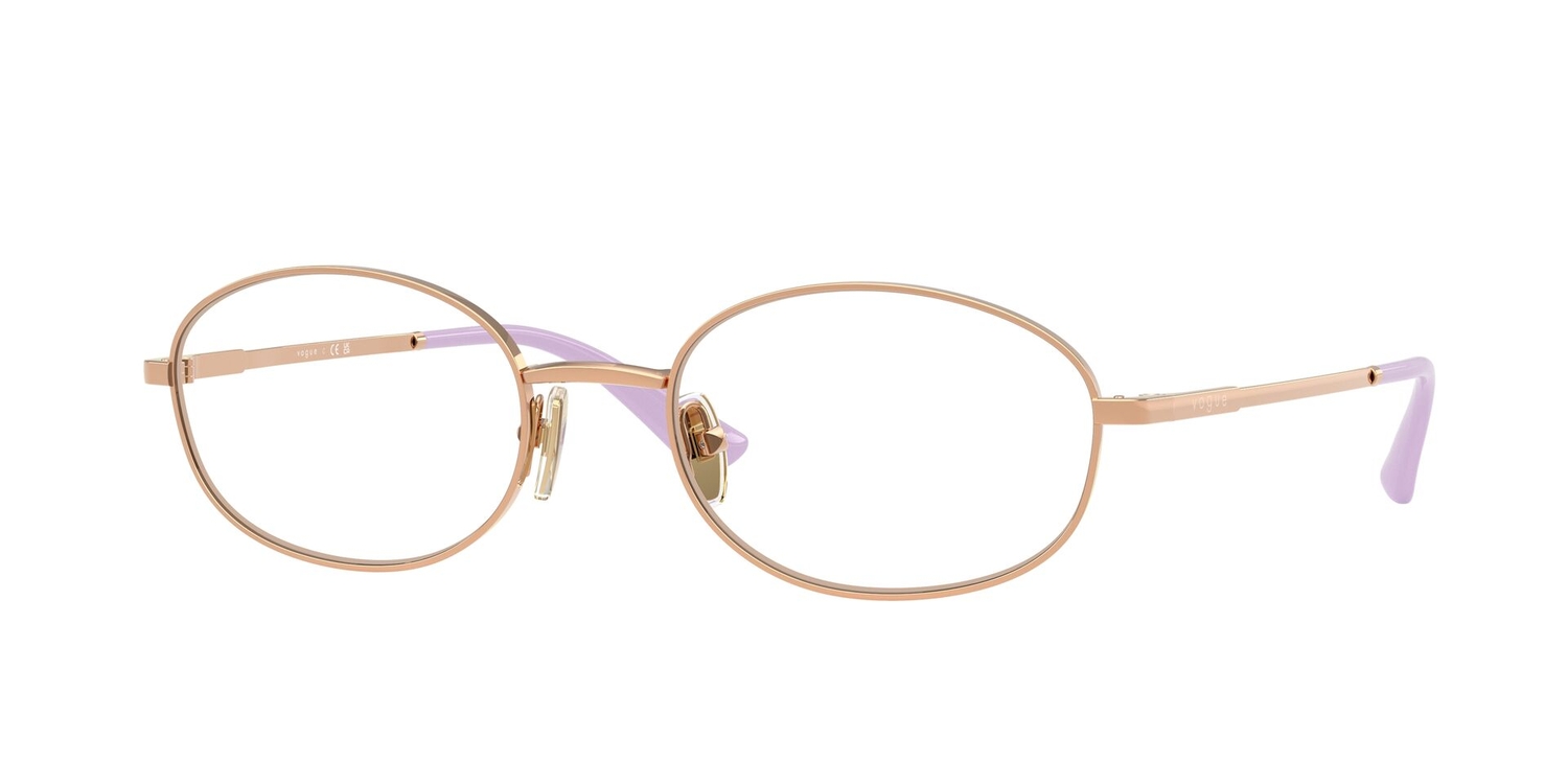 Armação de Óculos de Grau VO4326-5152-54 Vogue Oval Ouro Metal