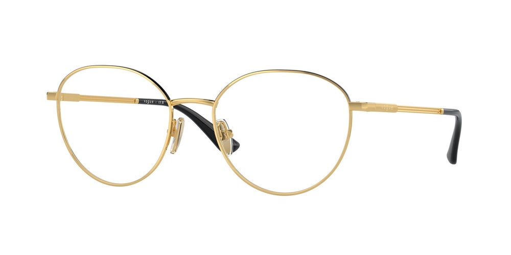 Armação de Óculos de Grau VO4306-280-53 Vogue Redondo Ouro Metal
