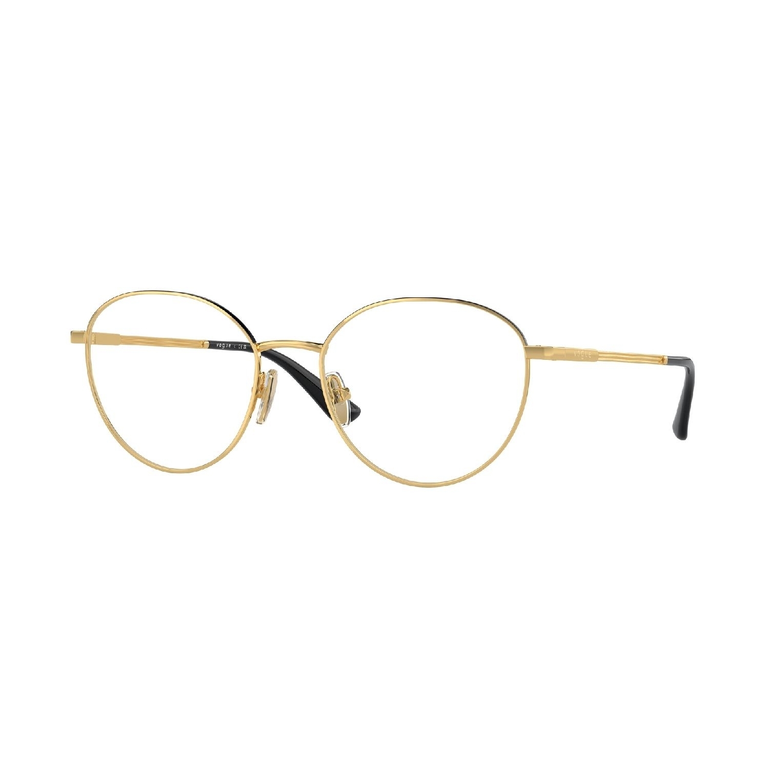Armação de Óculos de Grau VO4306-280-53 Vogue Redondo Ouro Metal