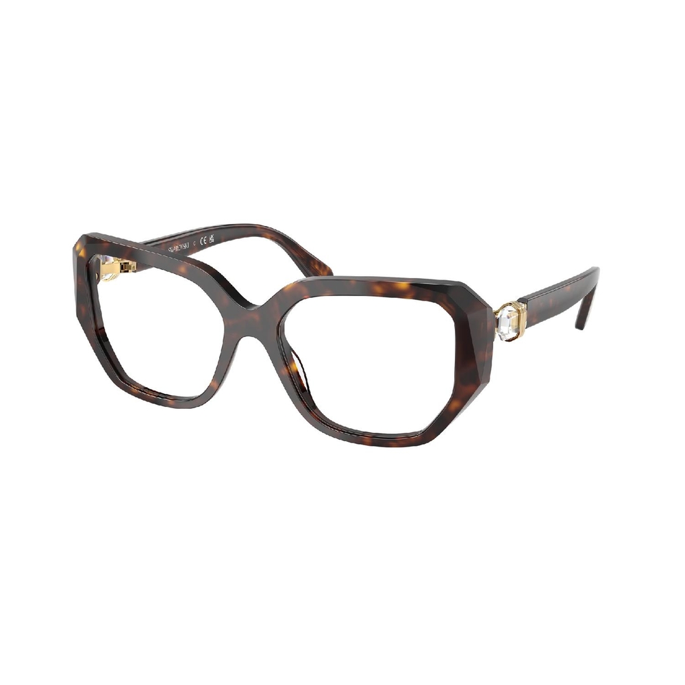 Armação de Óculos de Grau SK2035-1002-55 Swarovski Irregular Tartaruga Acetato