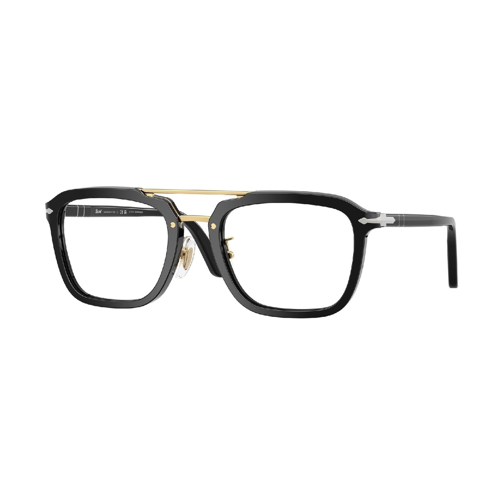 Armação de Óculos de Grau PO0204V-95-54 Persol Quadrado Preto Acetato