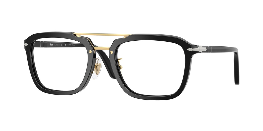 Armação de Óculos de Grau PO0204V-95-54 Persol Quadrado Preto Acetato