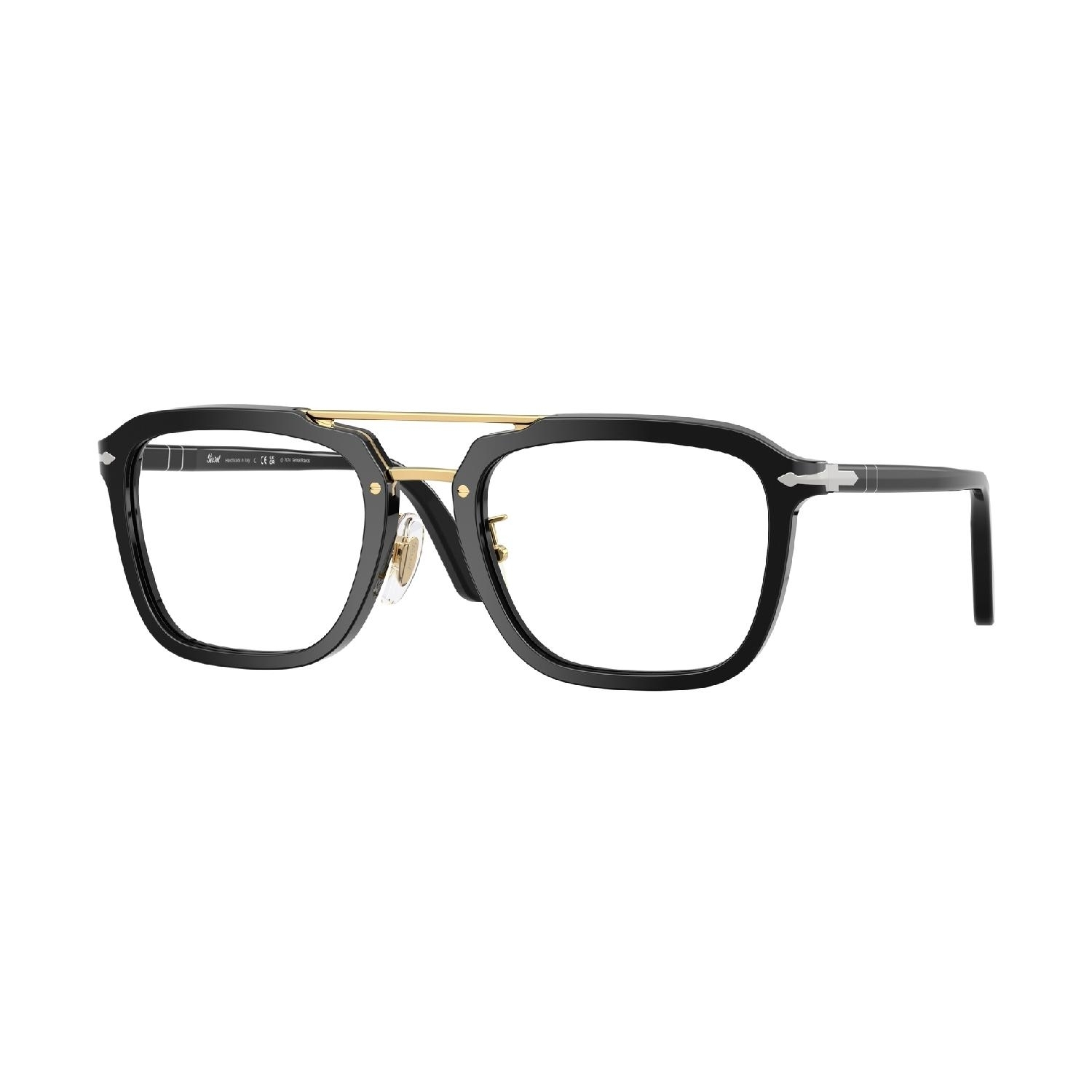 Armação de Óculos de Grau PO0204V-95-54 Persol Quadrado Preto Acetato