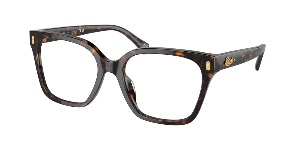 Armação de Óculos de Grau RA7158U-5003-55 Ralph Quadrado Tartaruga Acetato