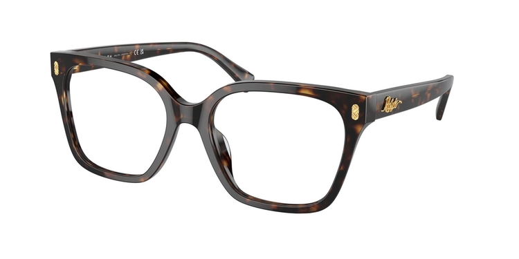 Armação de Óculos de Grau RA7158U-5003-55 Ralph Quadrado Tartaruga Acetato