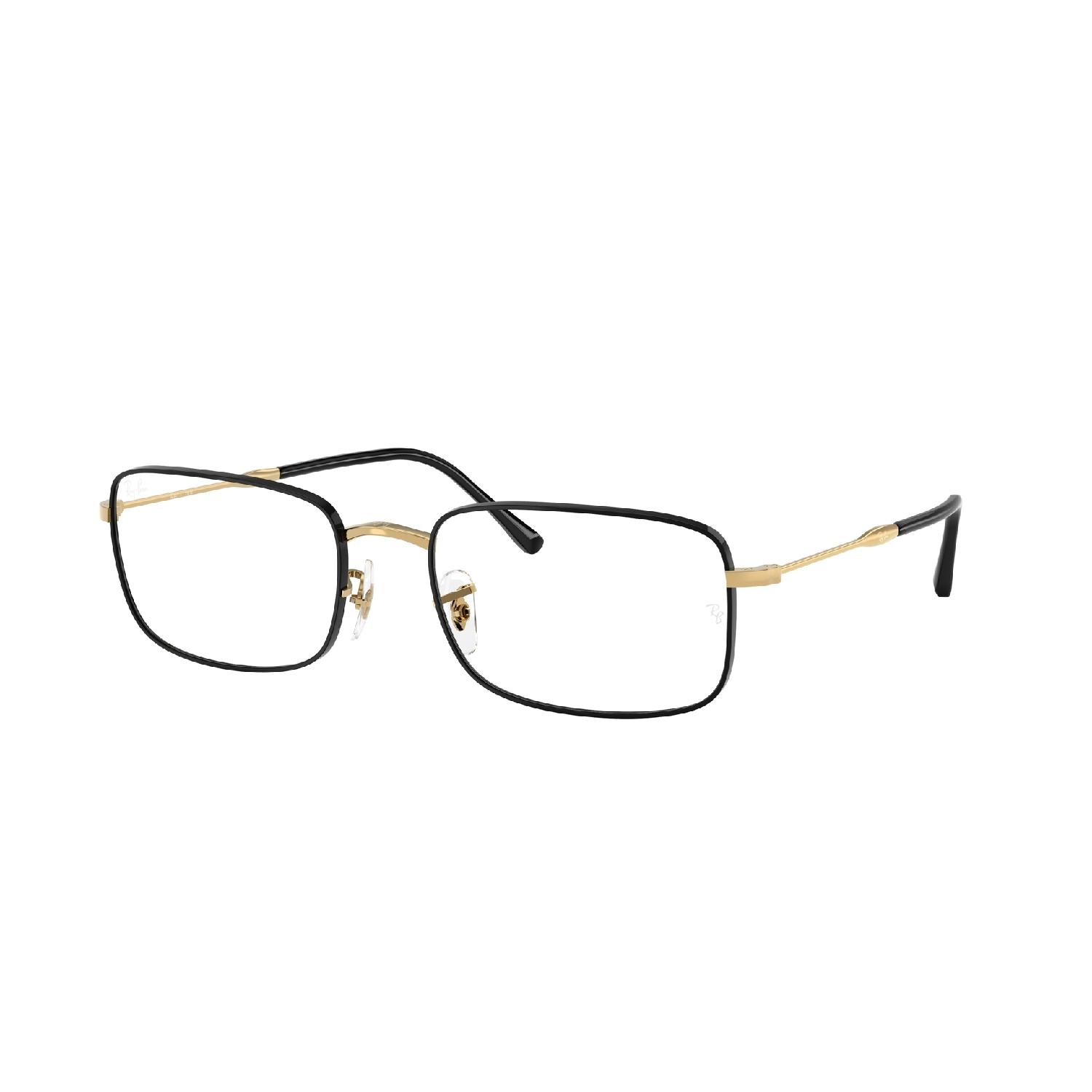 Armação de Óculos de Grau RX3746V-3175-56 Ray Ban Irregular Preto Metal