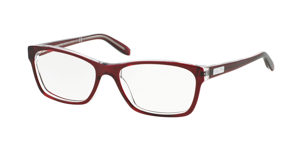 Armação de Óculos de Grau RA7039-1081-53 Ralph Quadrado Vermelho Acetato