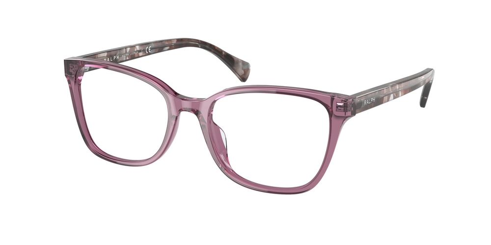 Armação de Óculos de Grau RA7137U-6008-53 Ralph Retangular Com Cantos Arredondados Violeta Acetato