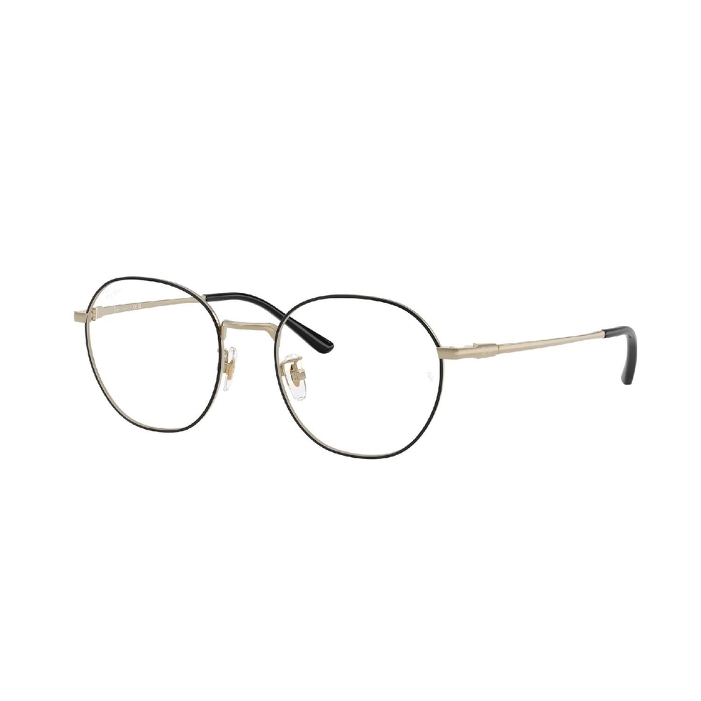Armação de Óculos de Grau RX8778D-1250-52 Ray Ban Quadrado Preto Titânio