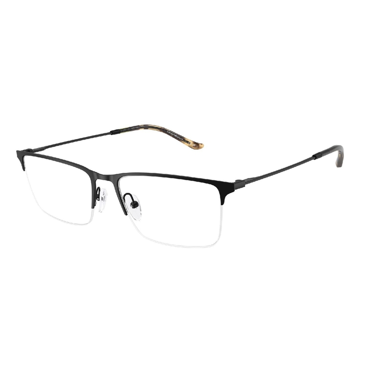 Armação de Óculos de Grau EA1171-3001-57 Emporio Armani Retangular Preto Metal