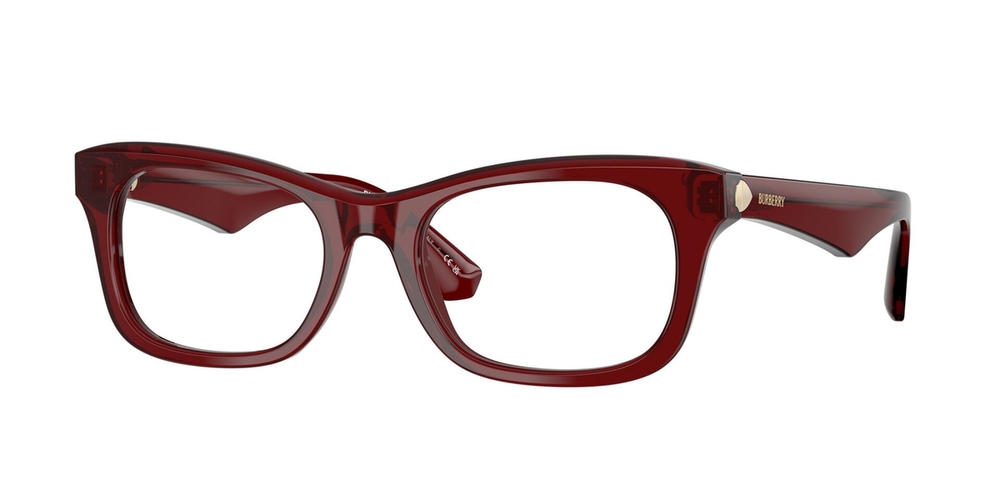 Armação de Óculos de Grau BE2422-4128-52 Burberry Retangular Vermelho Acetato