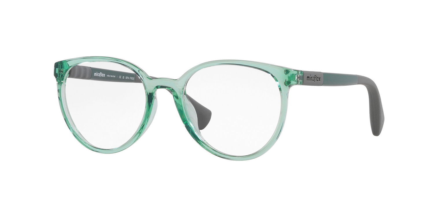 Armação de Óculos de Grau MF4015-L895-48 Miraflex Phantos Verde Injetado