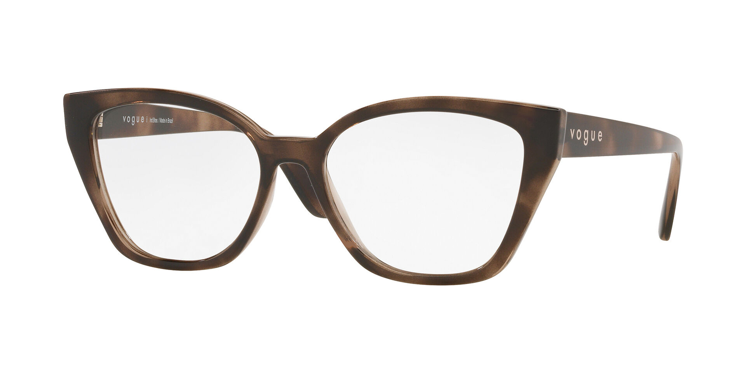 Armação de Óculos de Grau VO5416L-2980-55 Vogue Borboleta Tartaruga Injetado