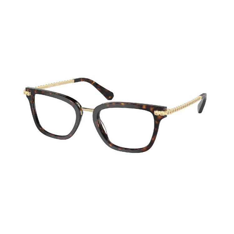 Armação de Óculos de Grau SK2018-1002-52 Swarovski Quadrado Marrom Acetato