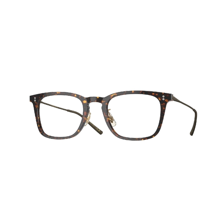 Armação de Óculos de Grau OV5543-1741-49 Oliver Peoples Retangular Com Cantos Arredondados Tartaruga Acetato