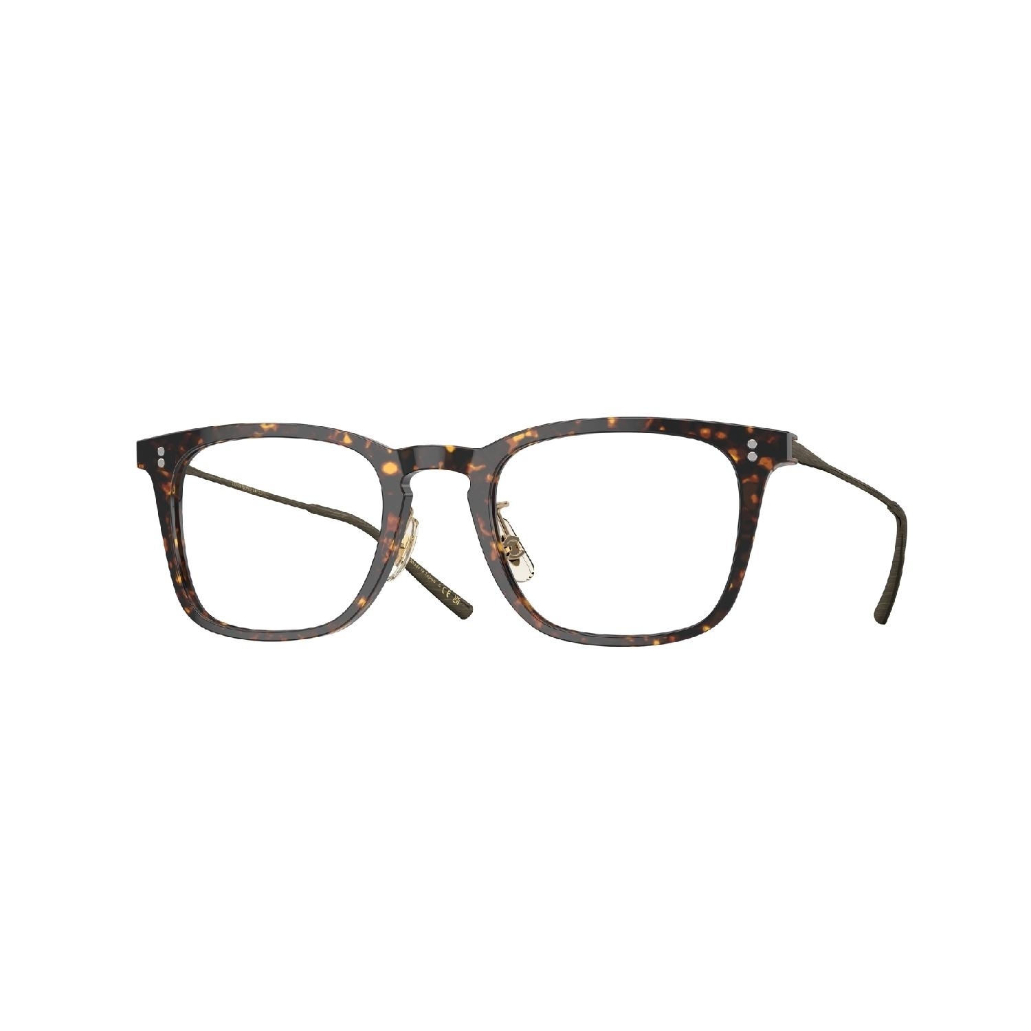 Armação de Óculos de Grau OV5543-1741-49 Oliver Peoples Retangular Com Cantos Arredondados Tartaruga Acetato