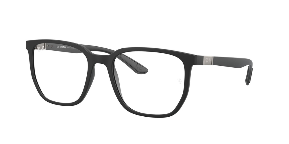 Armação de Óculos de Grau RX7235-5204-55 Ray Ban Irregular Preto Peek