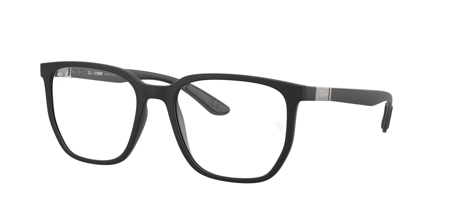 Armação de Óculos de Grau RX7235-5204-55 Ray Ban Irregular Preto Peek