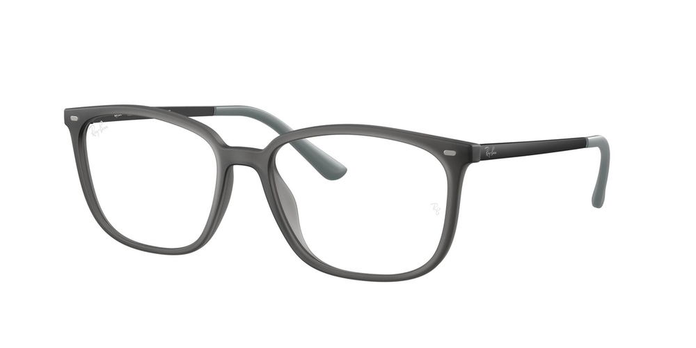 Armação de Óculos de Grau RX7245L-8390-56 Ray Ban Retangular Cinza Injetado
