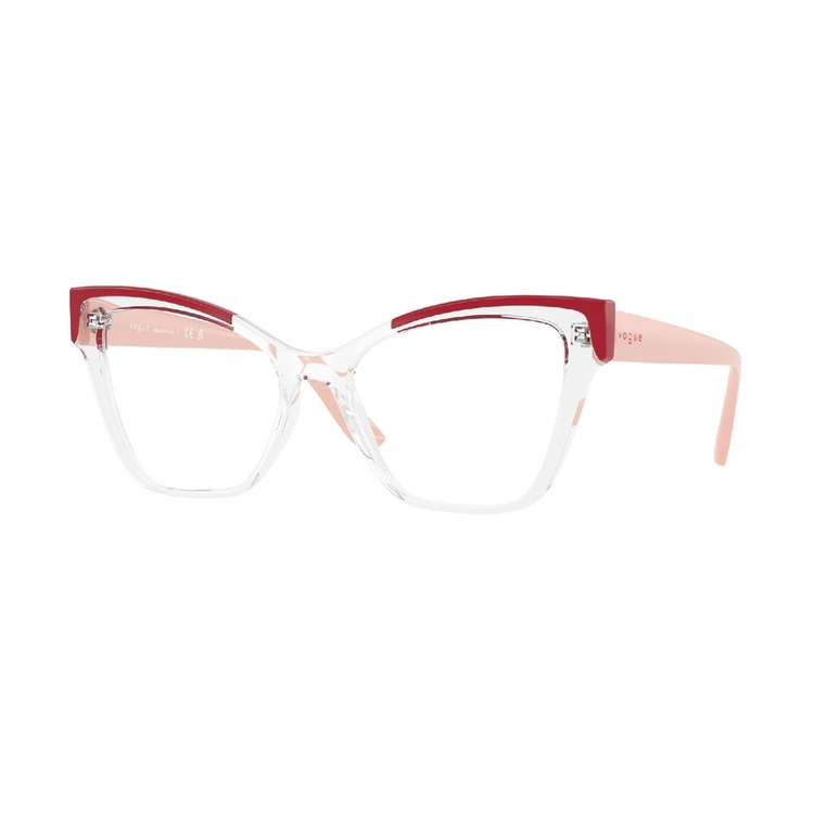 Armação de Óculos de Grau VO5578L-W745-54 Vogue Borboleta Transparente Injetado