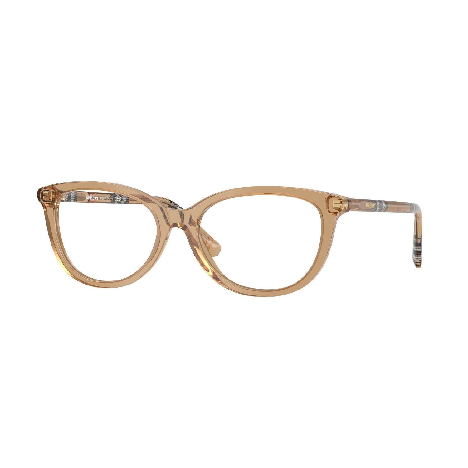 Armação de Óculos de Grau BE2431-4164-54 Burberry Gatinho Bege Acetato