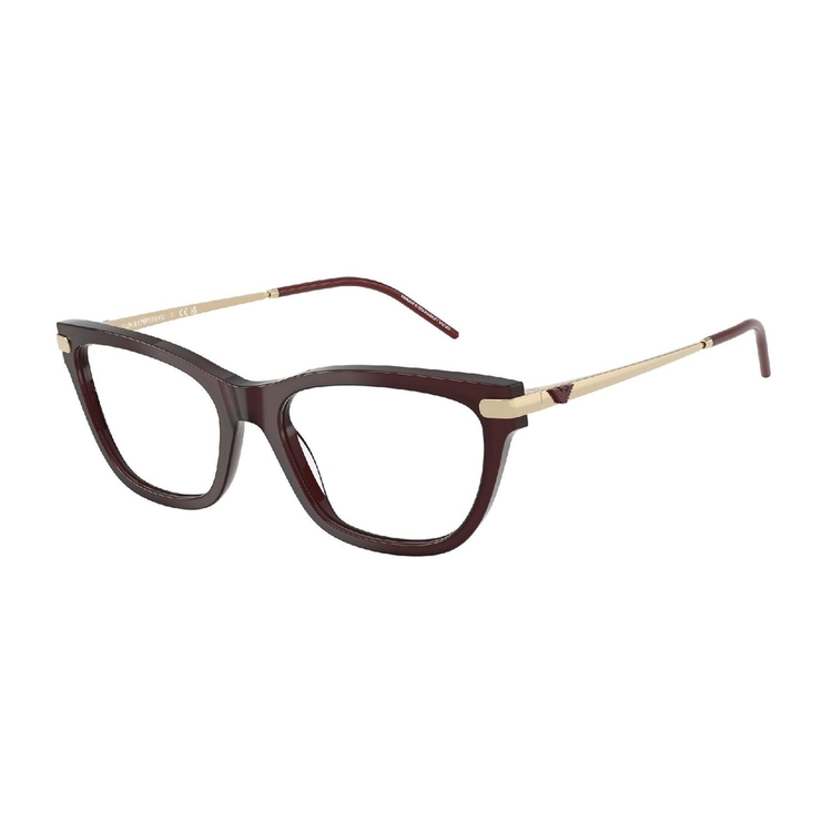Armação de Óculos de Grau EA3262-6265-54 Emporio Armani Gatinho Vinho Acetato