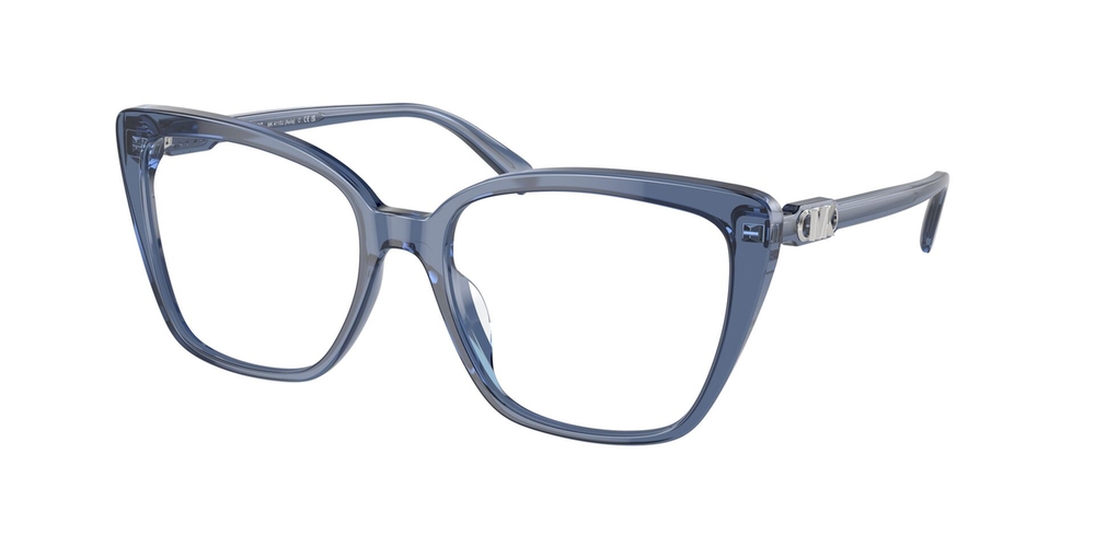 Armação de Óculos de Grau MK4110U-3956-55 Michael Kors Quadrado Azul Acetato