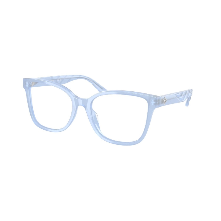 Armação de Óculos de Grau TY2129U-1969-55 Tory Burch Oval Azul Acetato