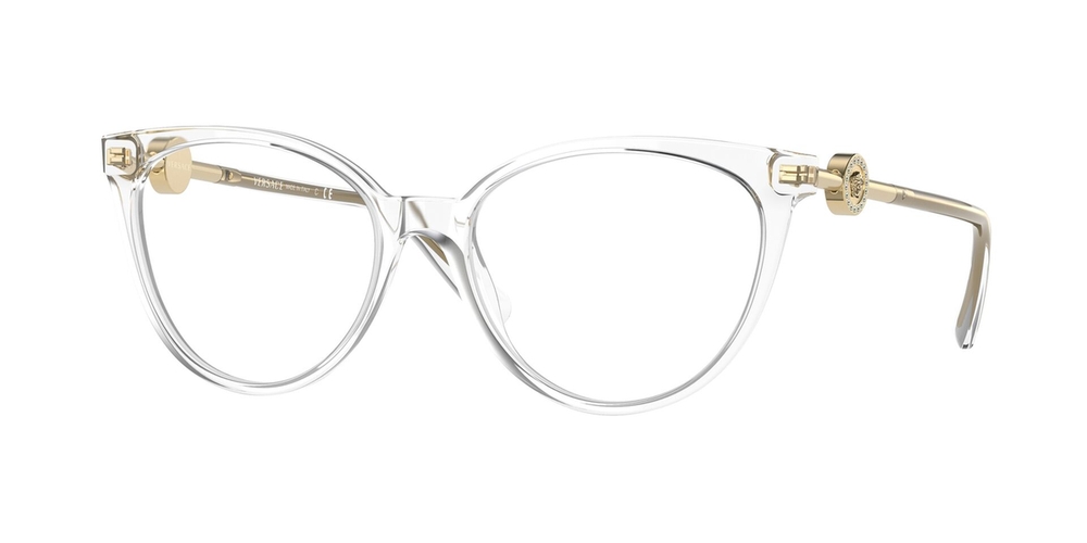Armação de Óculos de Grau VE3298B-148-55 Versace Phantos Transparente Acetato