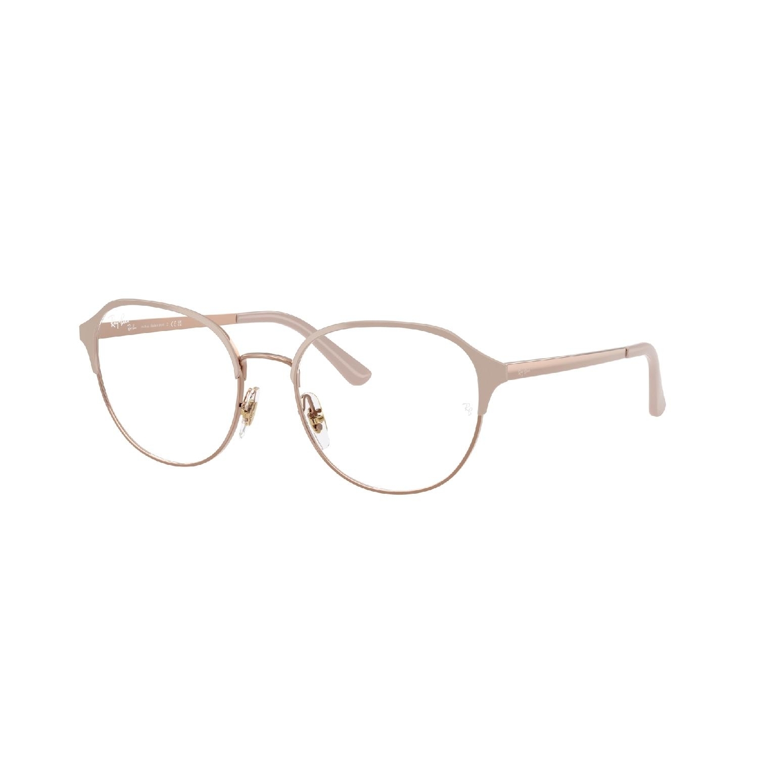 Armação de Óculos de Grau RX6526L-3180-53 Ray Ban Phantos Marrom Metal