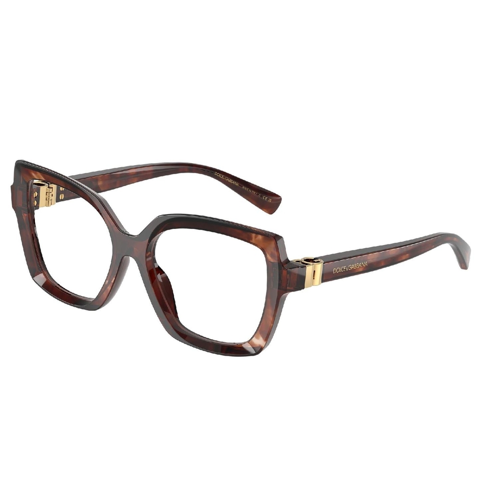 Armação de Óculos de Grau DG3413-3222-55 Dolce & Gabbana Borboleta Vermelho Acetato