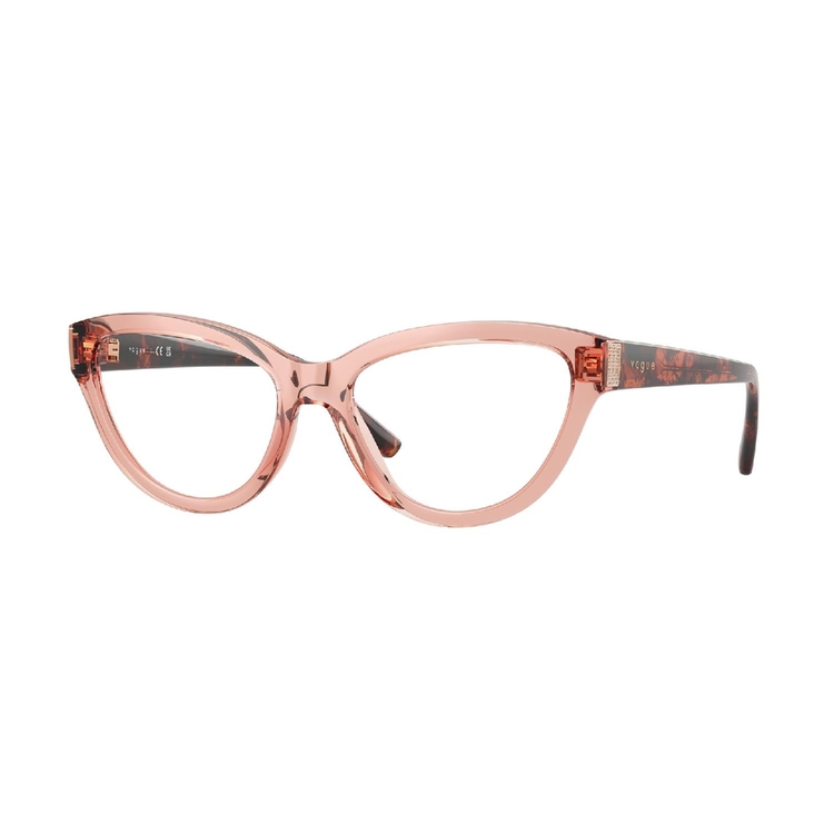 Armação de Óculos de Grau VO5610B-2864-54 Vogue Gatinho Rosa Náilon